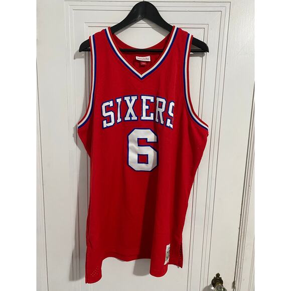 Dr. J. Julius Erving Mitchell & Ness NBA Basketball Jersey Size 2XL - Picture 1 of 9